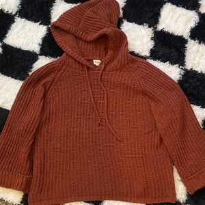 BiBi burnt orange/rust Hooded Sweater